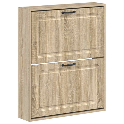 Wall-Mounted Shoe Cabinet UTRECHT 71 x 17 x 86 cm Sonoma Oak