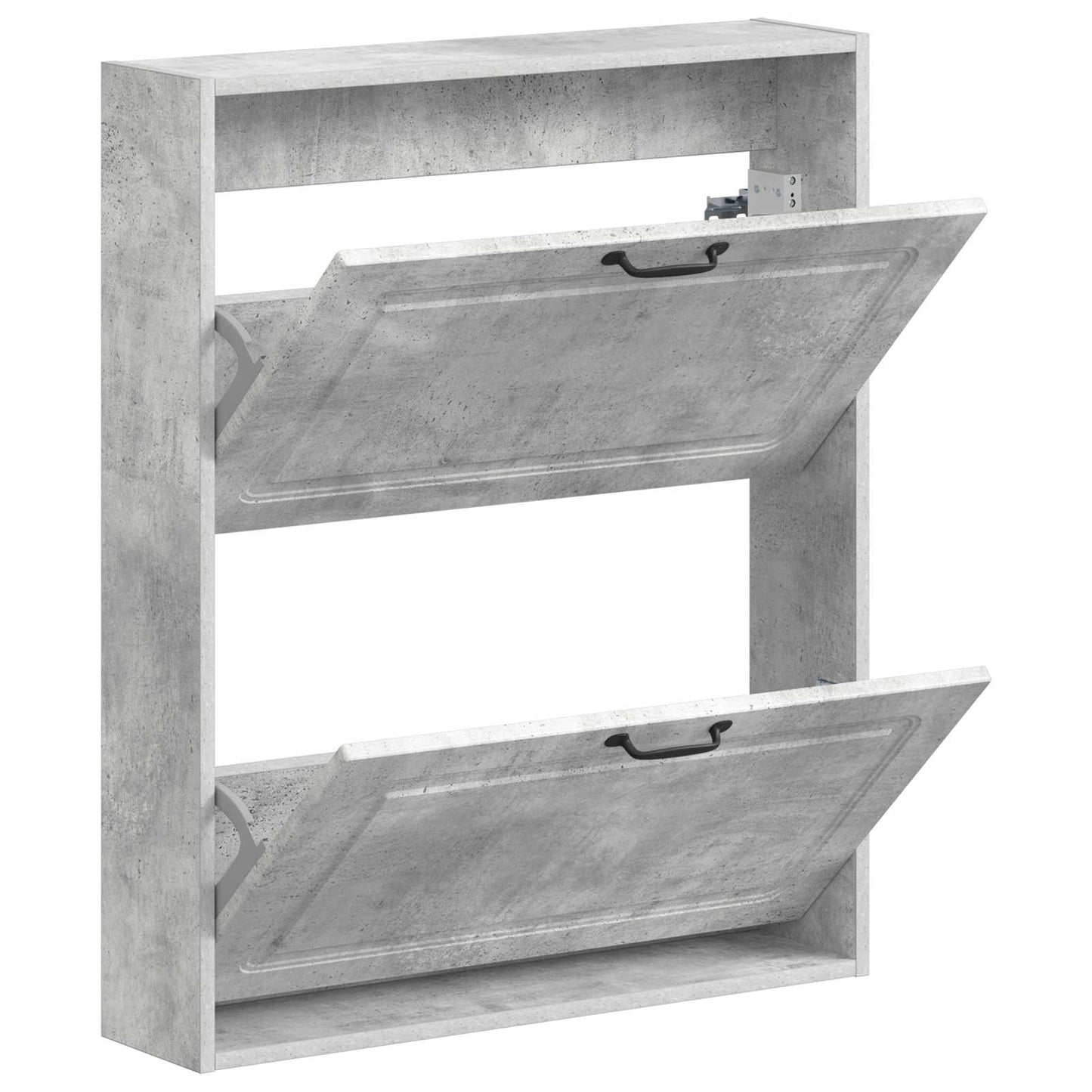 Wall-Mounted Shoe Cabinet UTRECHT 71 x 17 x 86 cm Concrete Grey