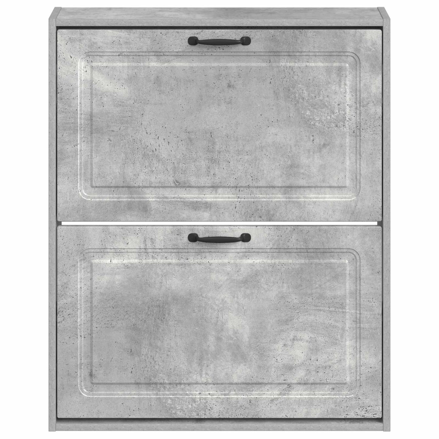 Wall-Mounted Shoe Cabinet UTRECHT 71 x 17 x 86 cm Concrete Grey
