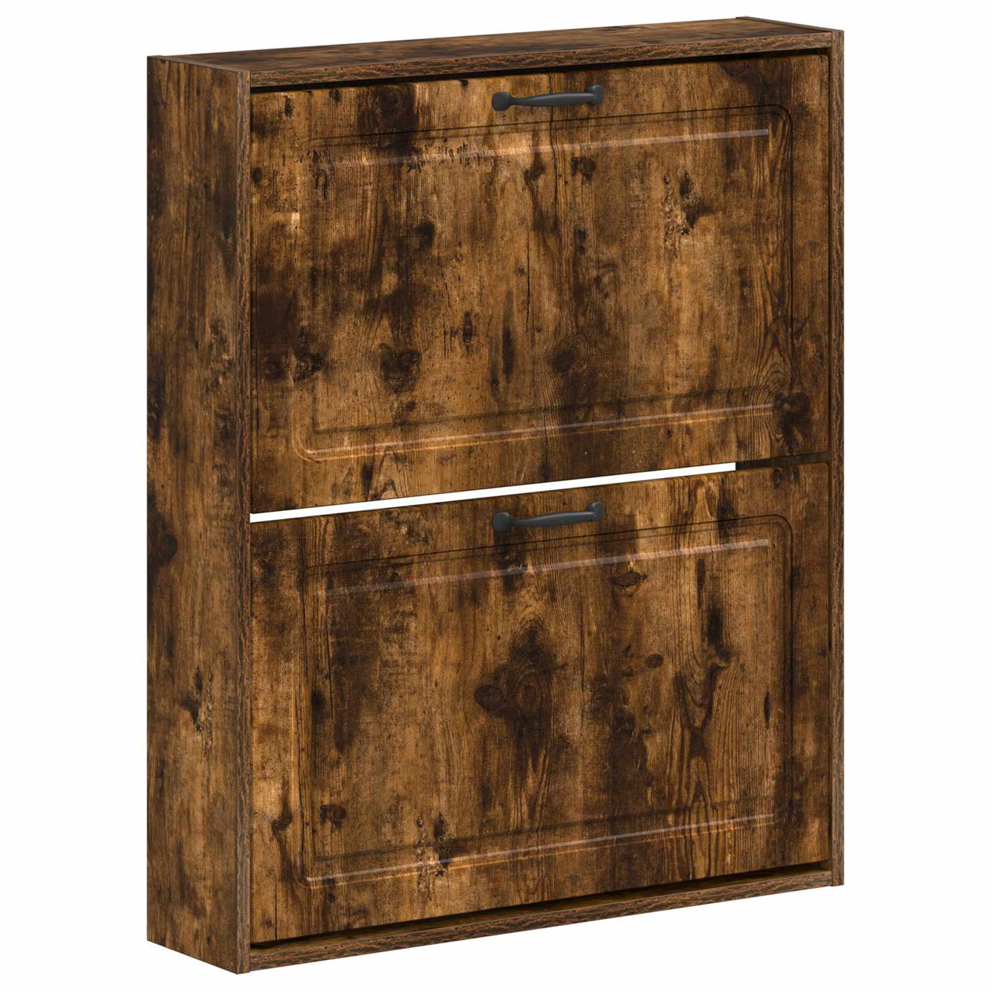 Wall-Mounted Shoe Cabinet UTRECHT 71 x 17 x 86 cm Smoked Oak