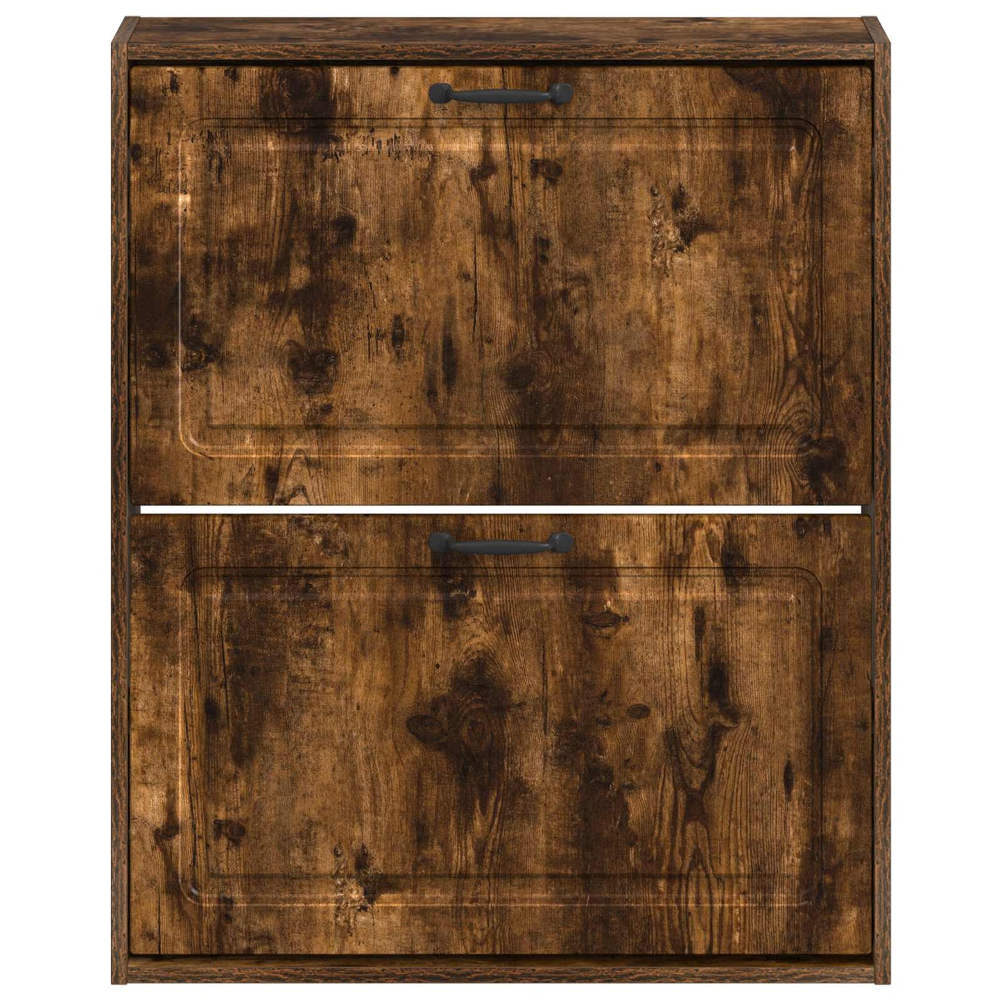 Wall-Mounted Shoe Cabinet UTRECHT 71 x 17 x 86 cm Smoked Oak