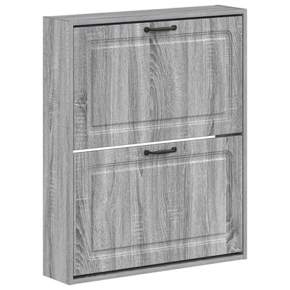 Wall-Mounted Shoe Cabinet UTRECHT 71 x 17 x 86 cm Grey Sonoma