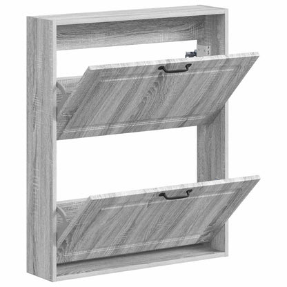 Wall-Mounted Shoe Cabinet UTRECHT 71 x 17 x 86 cm Grey Sonoma