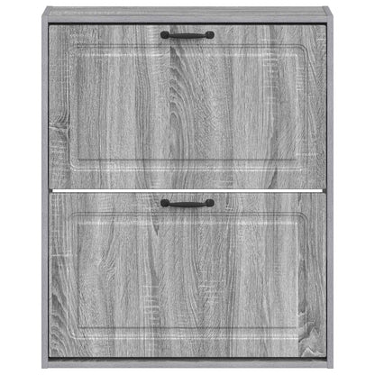 Wall-Mounted Shoe Cabinet UTRECHT 71 x 17 x 86 cm Grey Sonoma