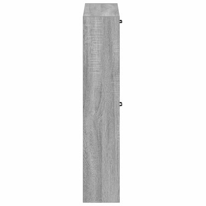 Wall-Mounted Shoe Cabinet UTRECHT 71 x 17 x 86 cm Grey Sonoma
