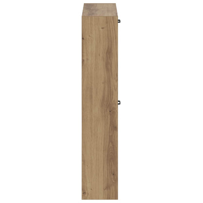 Wall-Mounted Shoe Cabinet UTRECHT 71 x 17 x 86 cm Artisan Oak