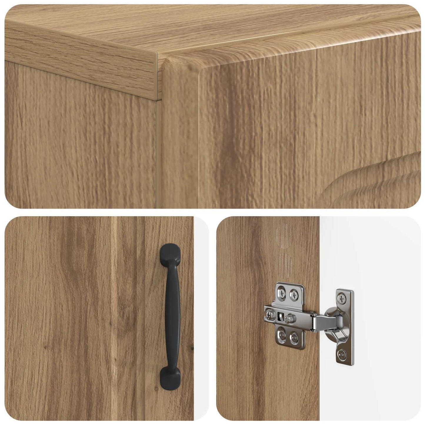 Shoe Cabinet UTRECHT 59.5 x 39.5 x 87 cm Engineered Wood