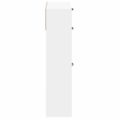 Shoe Cabinet UTRECHT 78 x 24 x 100 cm Engineered Wood White