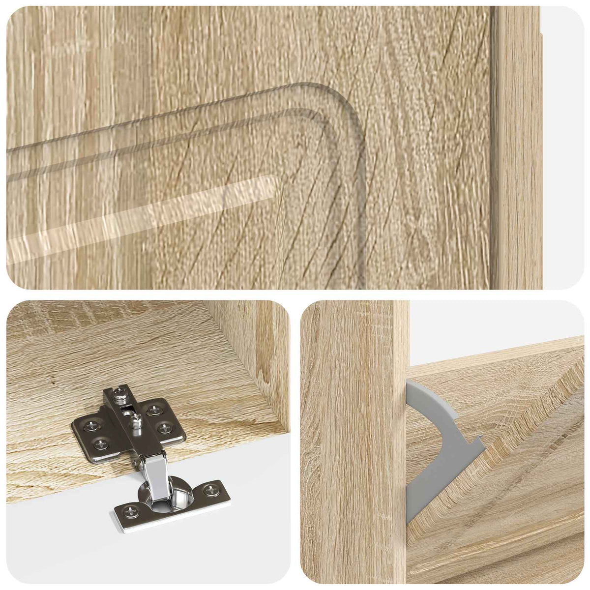 Shoe Cabinet UTRECHT 78 x 24 x 100 cm Engineered Wood