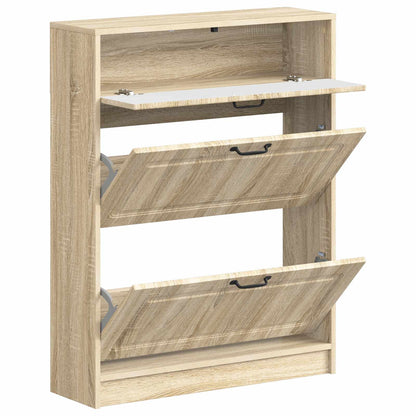 Shoe Cabinet UTRECHT 78 x 24 x 100 cm Engineered Wood