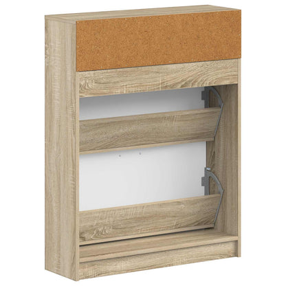 Shoe Cabinet UTRECHT 78 x 24 x 100 cm Engineered Wood