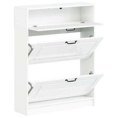 Shoe Cabinet UTRECHT 78 x 24 x 100 cm Engineered Wood