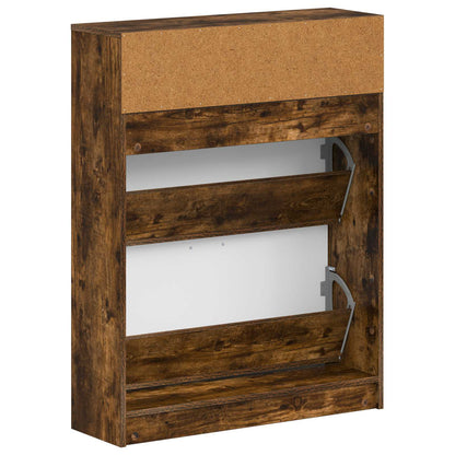 Shoe Cabinet UTRECHT 78 x 24 x 100 cm Engineered Wood