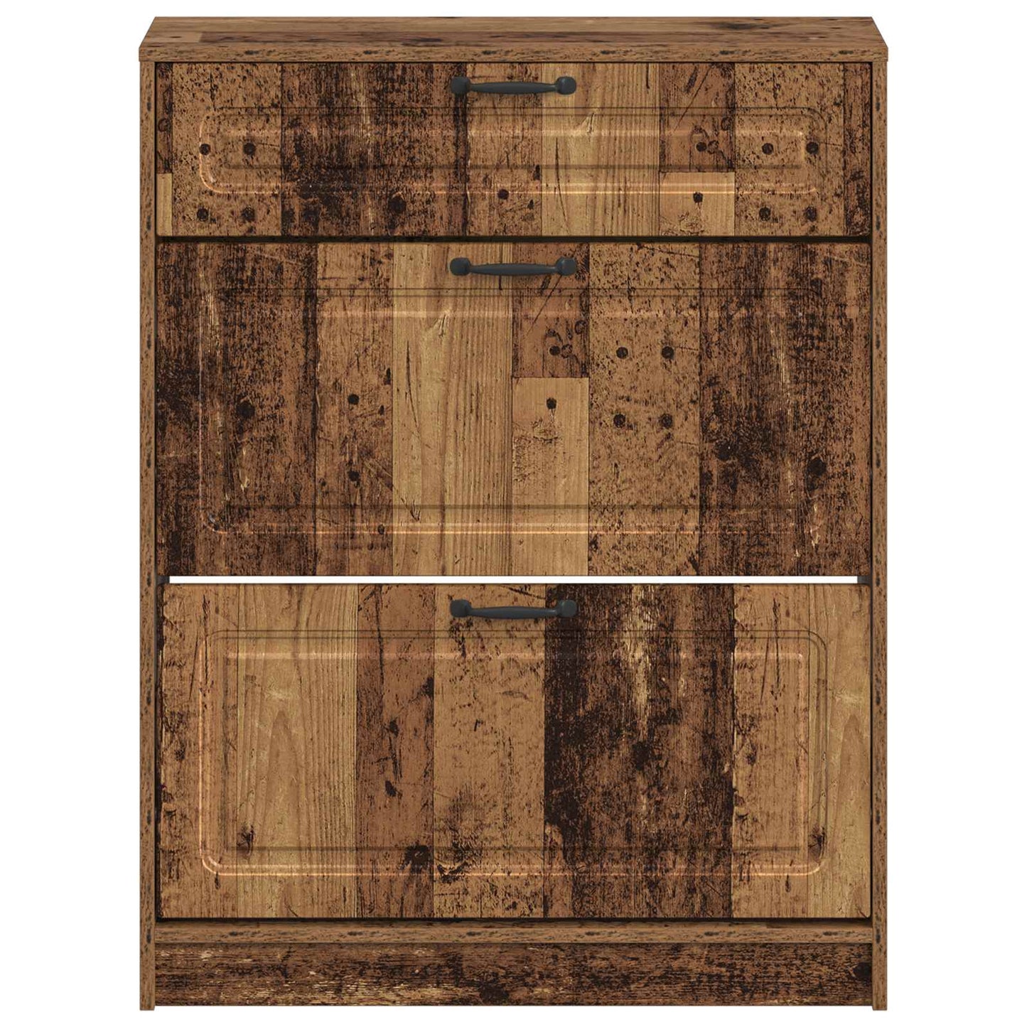 Shoe Cabinet UTRECHT 78 x 24 x 100 cm Engineered Wood Old Wood