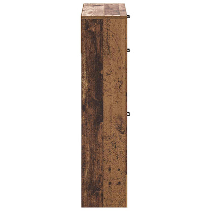 Shoe Cabinet UTRECHT 78 x 24 x 100 cm Engineered Wood Old Wood