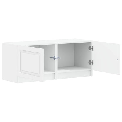 TV Cabinet White Engineered Wood