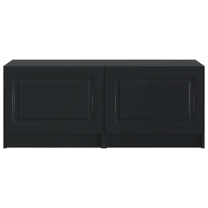 TV Cabinet Black Engineered Wood