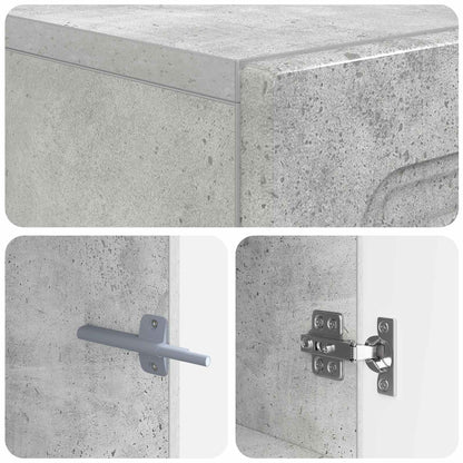 TV Cabinet Concrete Grey Engineered Wood