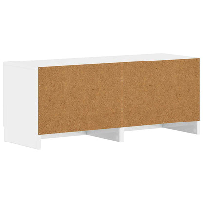TV Cabinet High Gloss White Engineered Wood