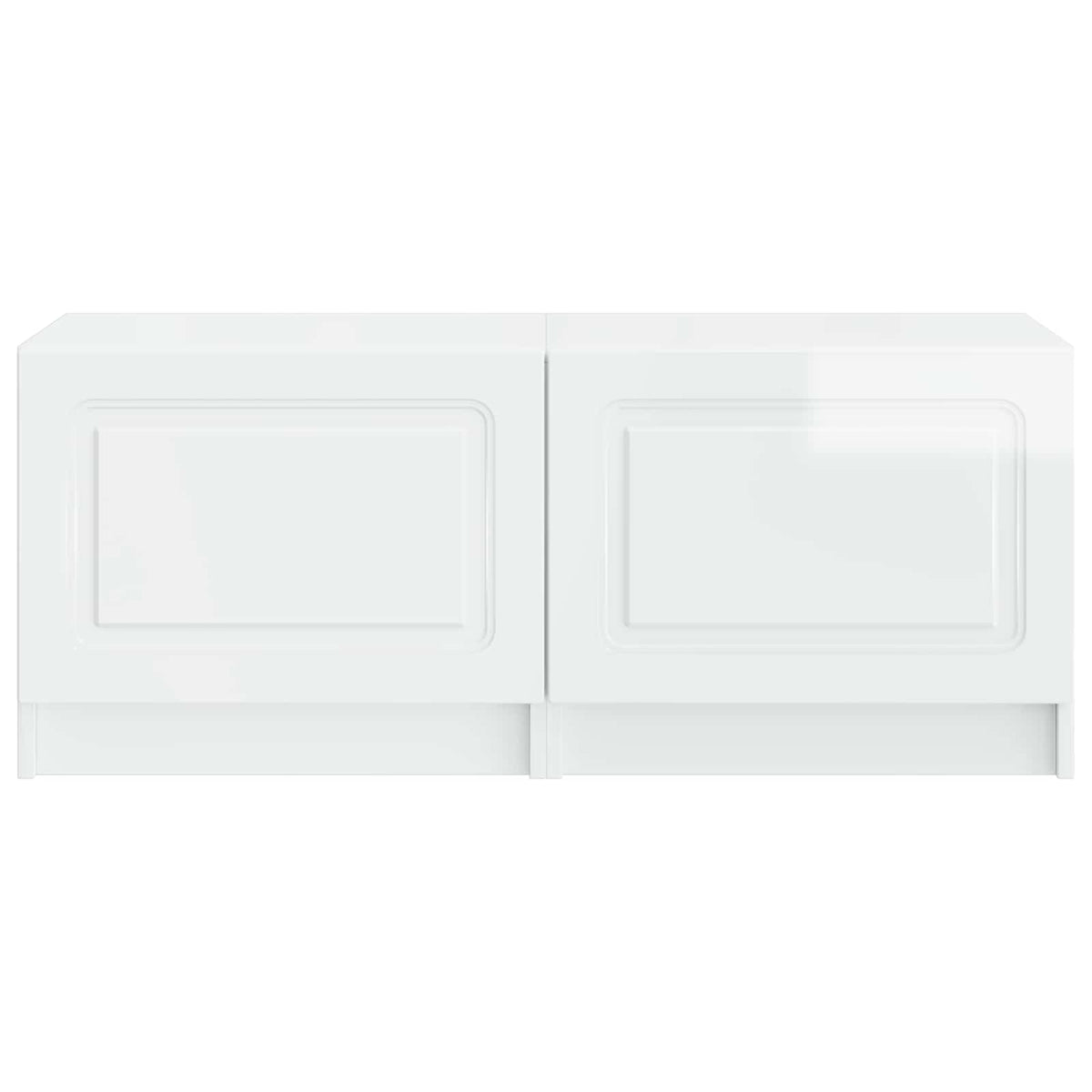 TV Cabinet High Gloss White Engineered Wood