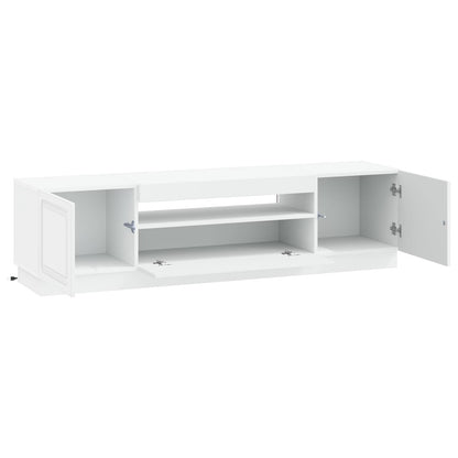 LED TV Cabinet White Engineered Wood