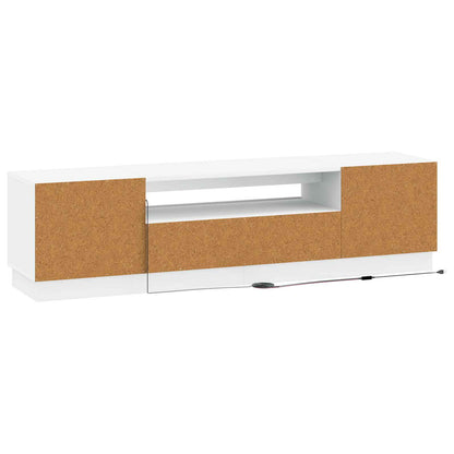 LED TV Cabinet White Engineered Wood