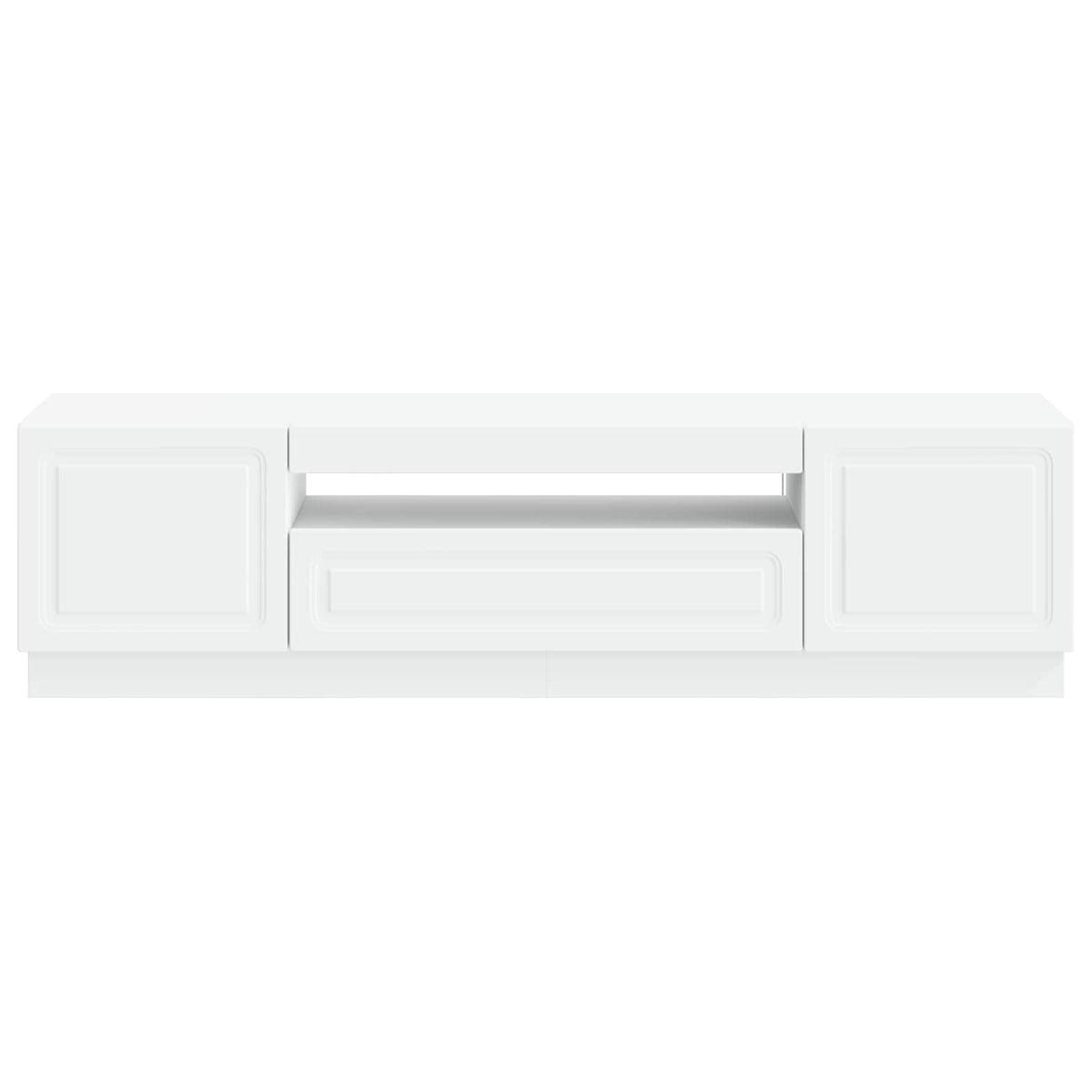 LED TV Cabinet White Engineered Wood