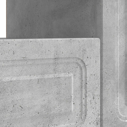 LED TV Cabinet Concrete Grey Engineered Wood