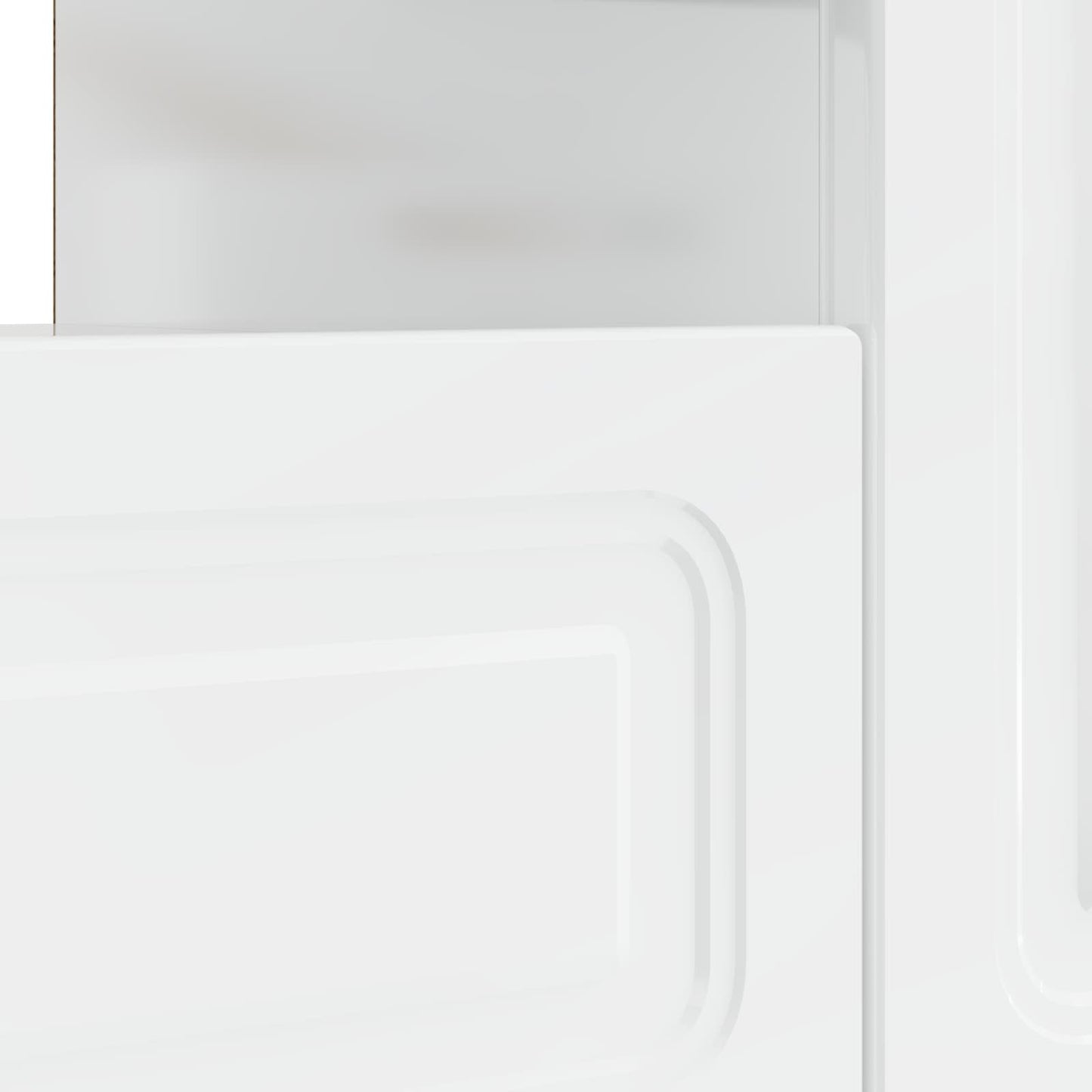 LED TV Cabinet High Gloss White Engineered Wood
