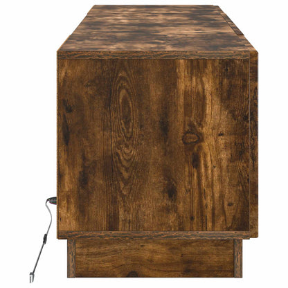 LED TV Cabinet Smoked Oak Engineered Wood