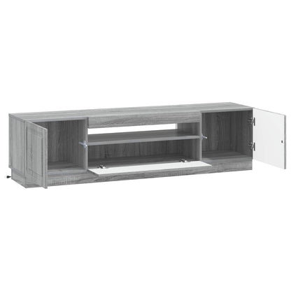 LED TV Cabinet Grey Sonoma Engineered Wood
