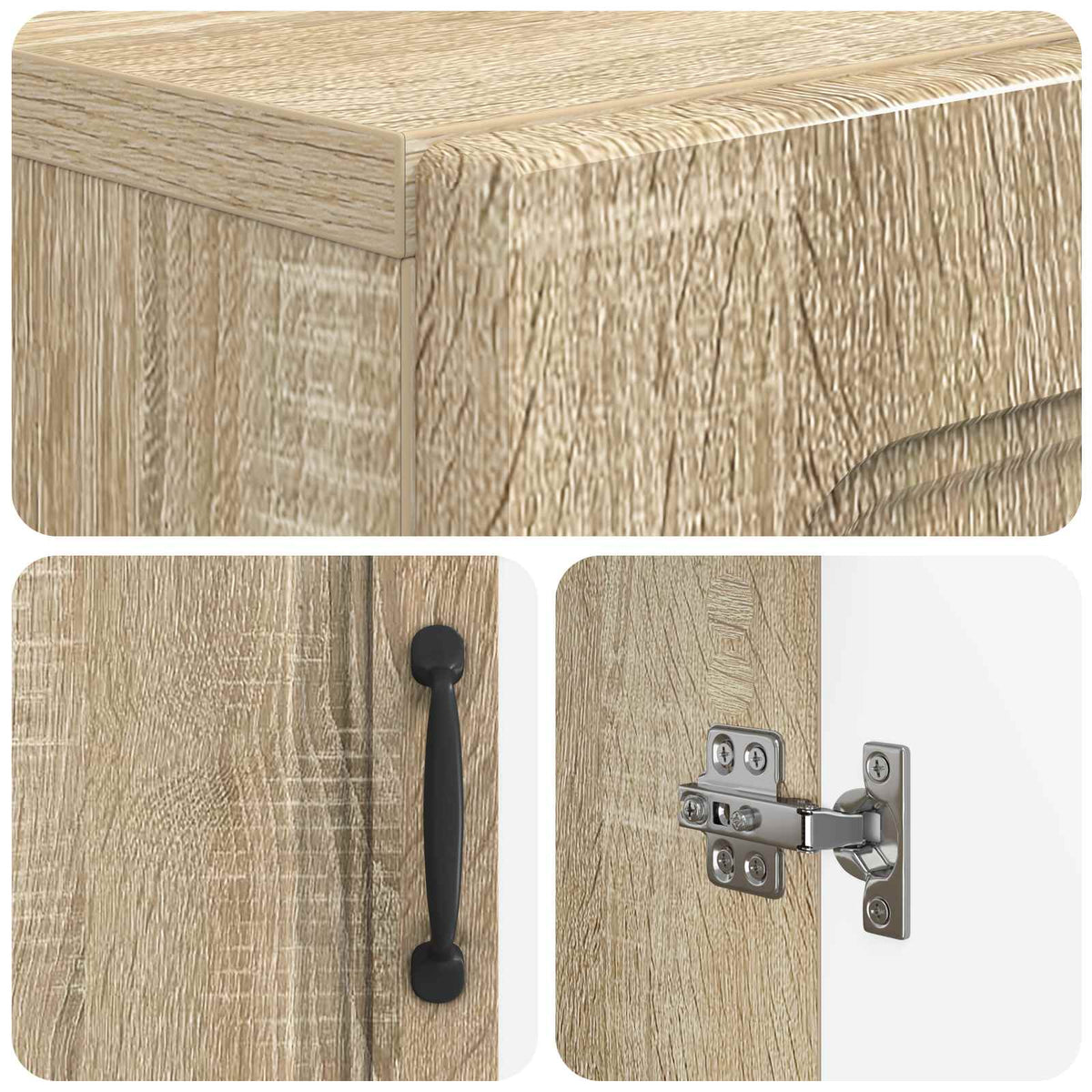 Toilet Cabinet UTRECHT Sonoma Oak 66 x 25.5 x 190 cm