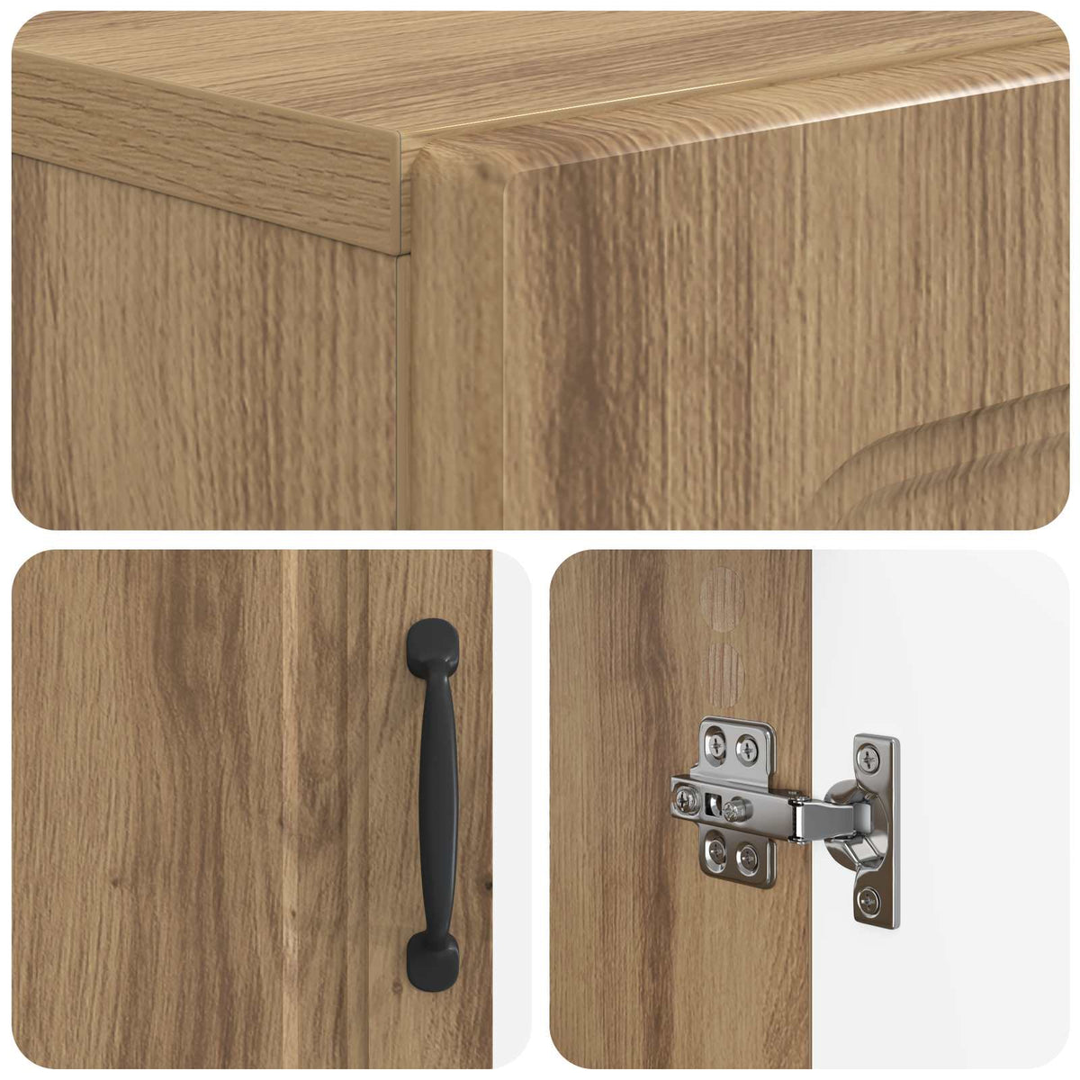 Toilet Cabinet UTRECHT Artisan Oak 66 x 25.5 x 190 cm