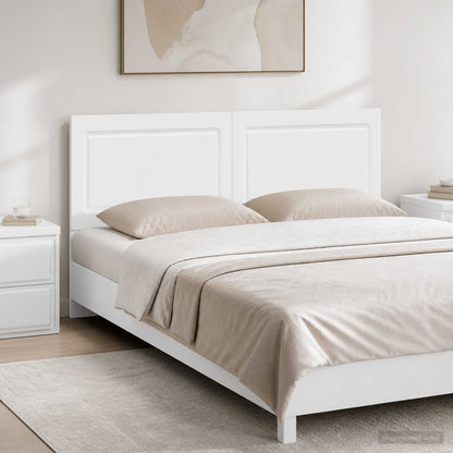 Wall-Mounted Headboard UTRECHT White Engineered Wood