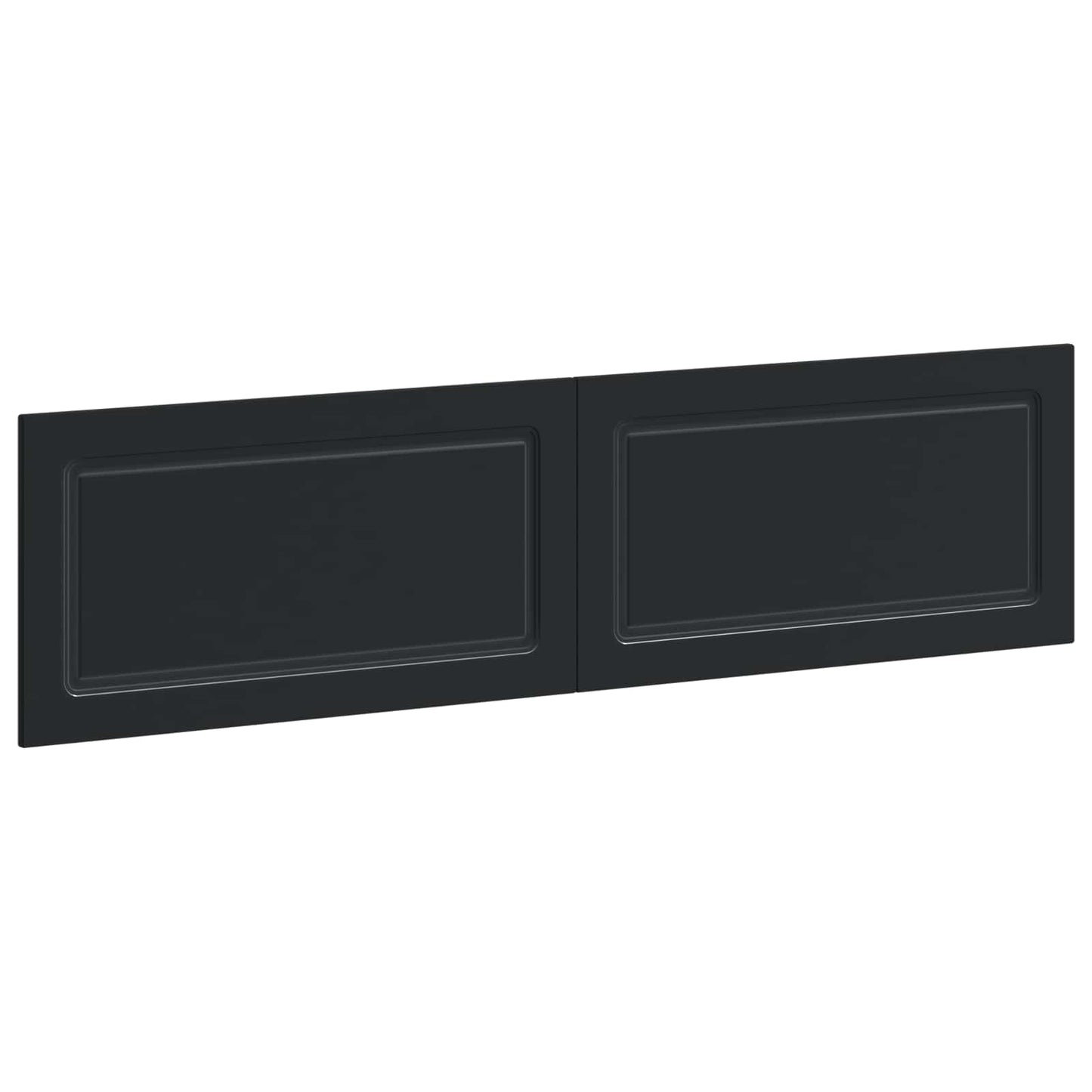 Wall-Mounted Headboard UTRECHT Black Engineered Wood