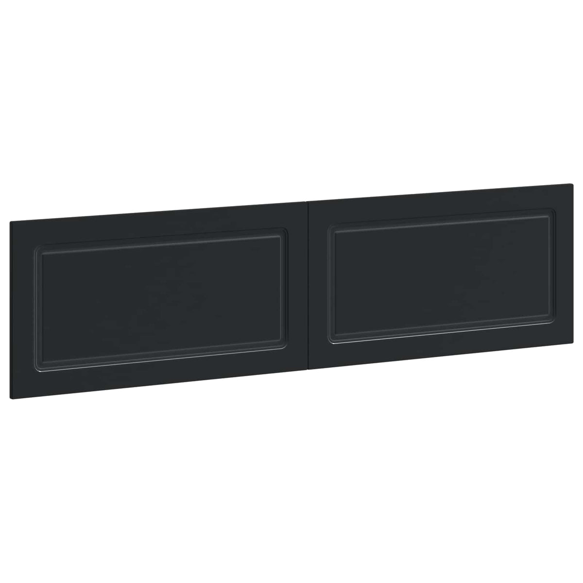 Wall-Mounted Headboard UTRECHT Black Engineered Wood