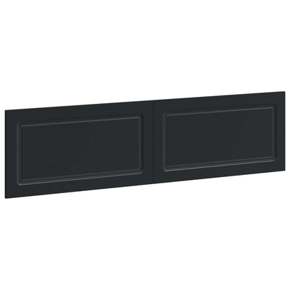 Wall-Mounted Headboard UTRECHT Black Engineered Wood