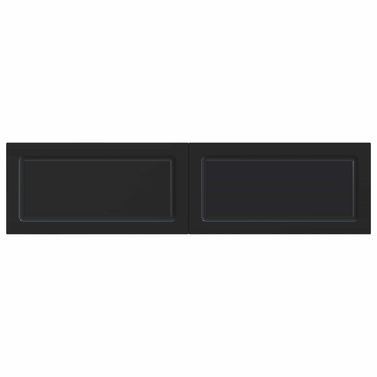Wall-Mounted Headboard UTRECHT Black Engineered Wood