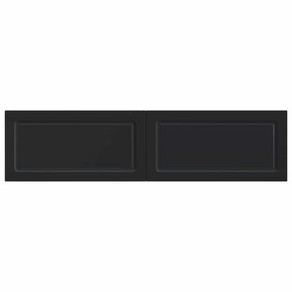 Wall-Mounted Headboard UTRECHT Black Engineered Wood