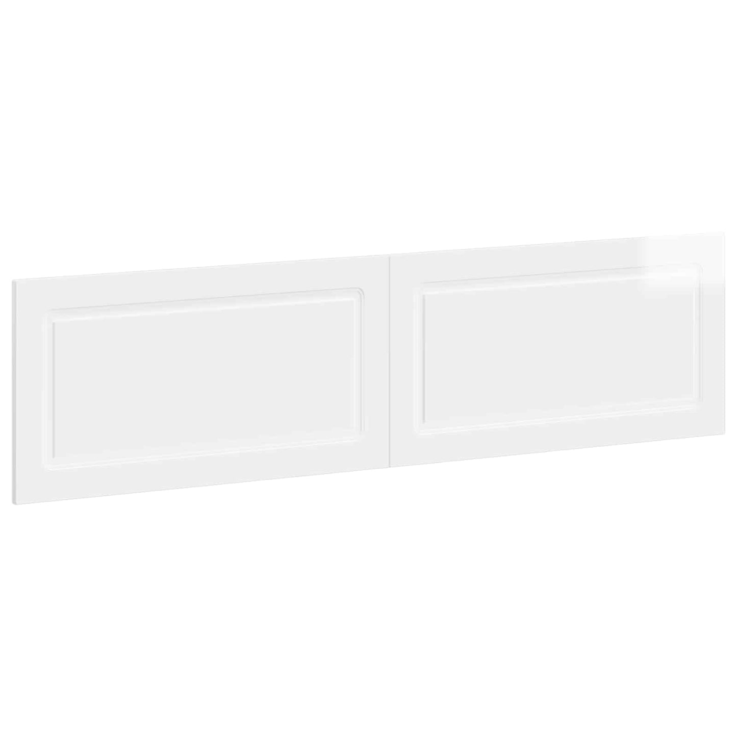 Wall-Mounted Headboard UTRECHT High Gloss White Engineered Wood