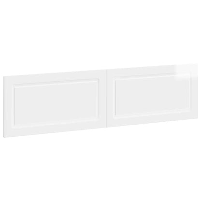 Wall-Mounted Headboard UTRECHT High Gloss White Engineered Wood