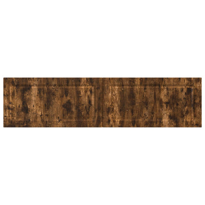 Wall-Mounted Headboard UTRECHT Smoked Oak Engineered Wood