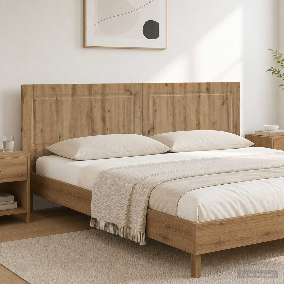 Wall-Mounted Headboard UTRECHT Artisan Oak Engineered Wood