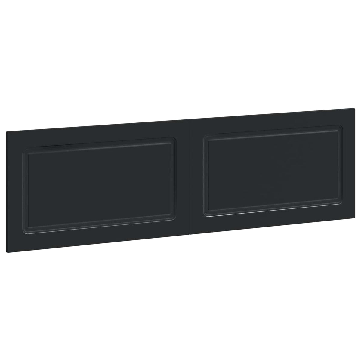 Wall-Mounted Headboard UTRECHT Black Engineered Wood