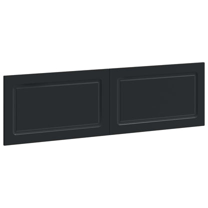 Wall-Mounted Headboard UTRECHT Black Engineered Wood