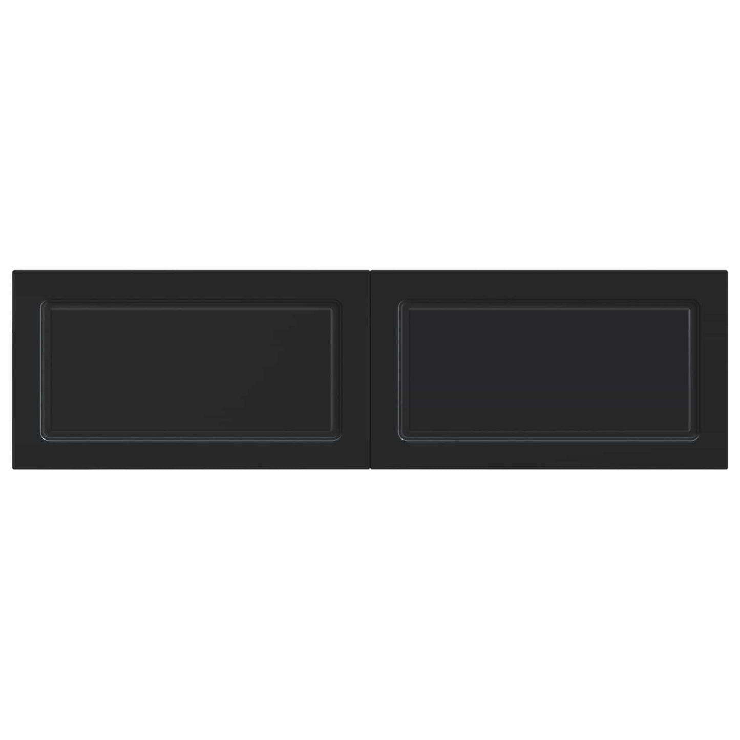 Wall-Mounted Headboard UTRECHT Black Engineered Wood