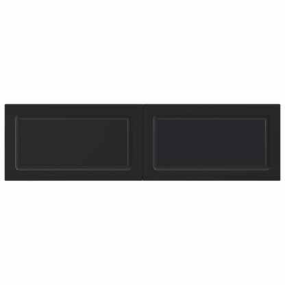 Wall-Mounted Headboard UTRECHT Black Engineered Wood
