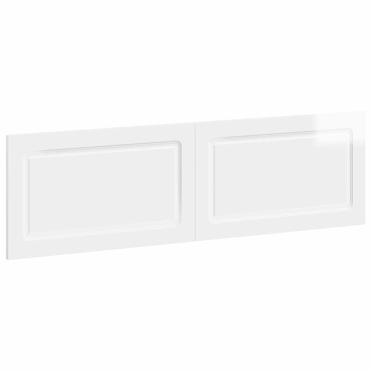 Wall-Mounted Headboard UTRECHT High Gloss White Engineered Wood