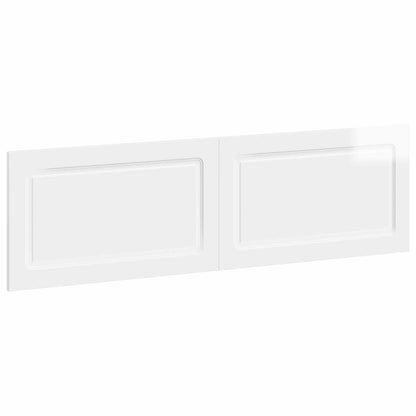 Wall-Mounted Headboard UTRECHT High Gloss White Engineered Wood
