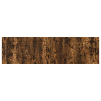 Wall-Mounted Headboard UTRECHT Smoked Oak Engineered Wood